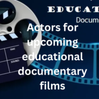 Actors for upcoming educational documentary films
