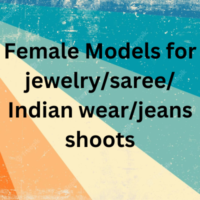 Model for jewelrysareeIndian wearjeans shoot