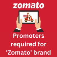 Promoters required for 'Zomato' brand