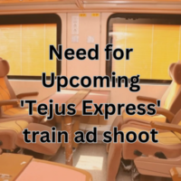 Upcoming 'Tejus Express' train ad shoot