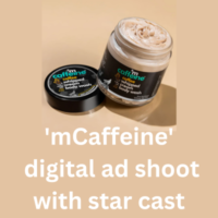 'mCaffeine' digital ad shoot with star cast