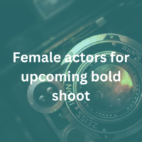 Female actors for upcoming bold shoot