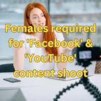Females required for 'Facebook' & 'YouTube' content shoot