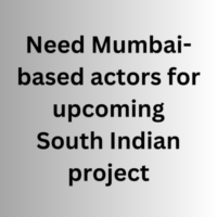 Mumbai-based actors for South Indian project