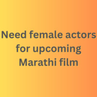 Need female actors for upcoming Marathi film
