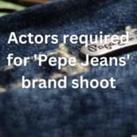 Actors required for 'Pepe Jeans' brand shoot