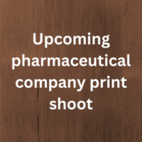 Upcoming pharmaceutical company print shoot