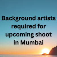 Background artists required for upcoming shoot