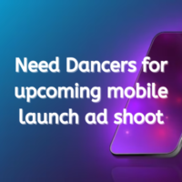 Dancers for upcoming mobile launch ad shoot