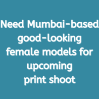 Need good-looking models for upcoming print shoot