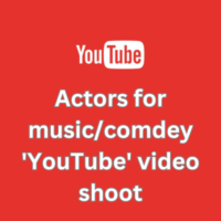 Actors for musiccomdey 'YouTube' video shoot