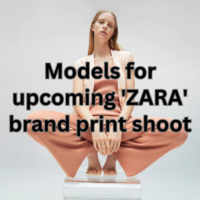 Models for upcoming 'ZARA' brand print shoot