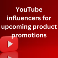 YouTube influencers for upcoming product promotions