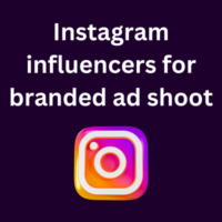 Instagram influencers for branded ad shoot