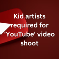 Kid artists required for 'YouTube' video shoot
