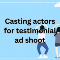 Casting actors for testimonial ad shoot