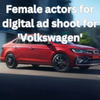 Female actors for digital ad shoot for 'Volkswagen'