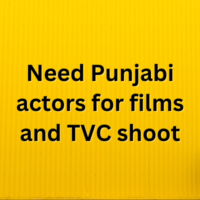 Need Punjabi actors for films and TVC shoot