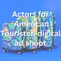 Actors for 'American Tourister' digital ad shoot