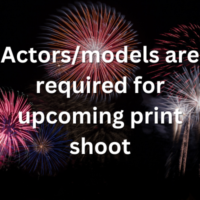 Actorsmodels are required for upcoming print shoot