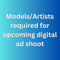 ModelsArtists required for upcoming digital ad shoot