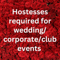Hostesses required for weddingcorporateclub events 