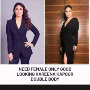Need body double for 'Kareena Kapoor'