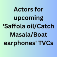 Upcoming 'Saffola oilCatch MasalaBoat earphones' TVCs