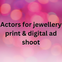 Actors for jewellery print & digital ad shoot