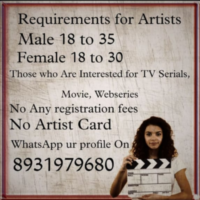 Actors required for web series TV Serial shoots
