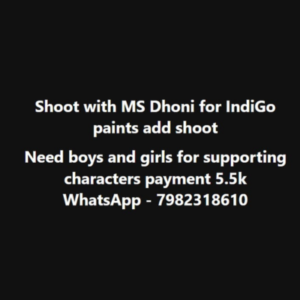 Upcoming 'Indigo' ad shoot with 'MS Dhoni'