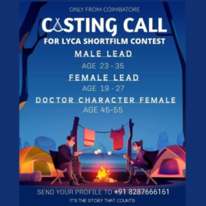 Need actors from Coimbatore for upcoming short film