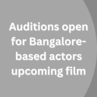 Auditions open for Bangalore-based actors upcoming film