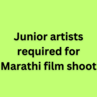 Junior artists required for Marathi film shoot