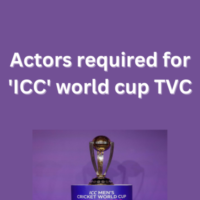 Actors required for 'ICC' world cup TVC