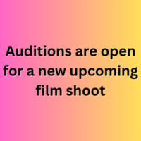 Auditions are open for a new upcoming film shoot