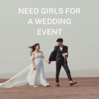 Need girls for a wedding event