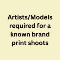 ArtistsModels for a known brand print shoots