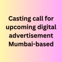 Casting call for upcoming digital advertisement