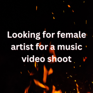 Looking for female artist for a music video shoot