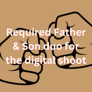 Required Father & Son duo for the digital shoot