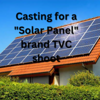 Casting for a Solar Panel brand TVC shoot