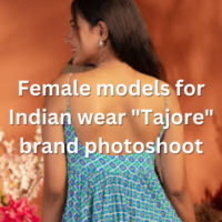 Female models for Indian wear Tajore brand photoshoot