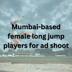 Mumbai-based female long jump players for ad shoot
