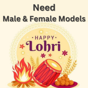 Need male & female models for Lohri concept shoot