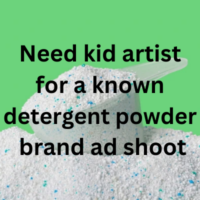 Need kid artist for a known brand ad shoot