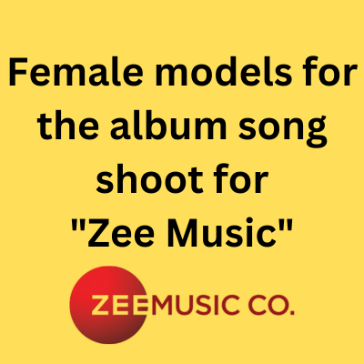 Female models for the album song shoot for "Zee Music"