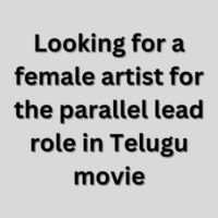 Looking for a female artist for the parallel lead role