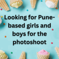 Looking for Pune-based girls and boys for the photoshoot