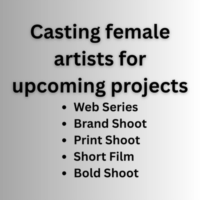 Casting female artists for upcoming projects